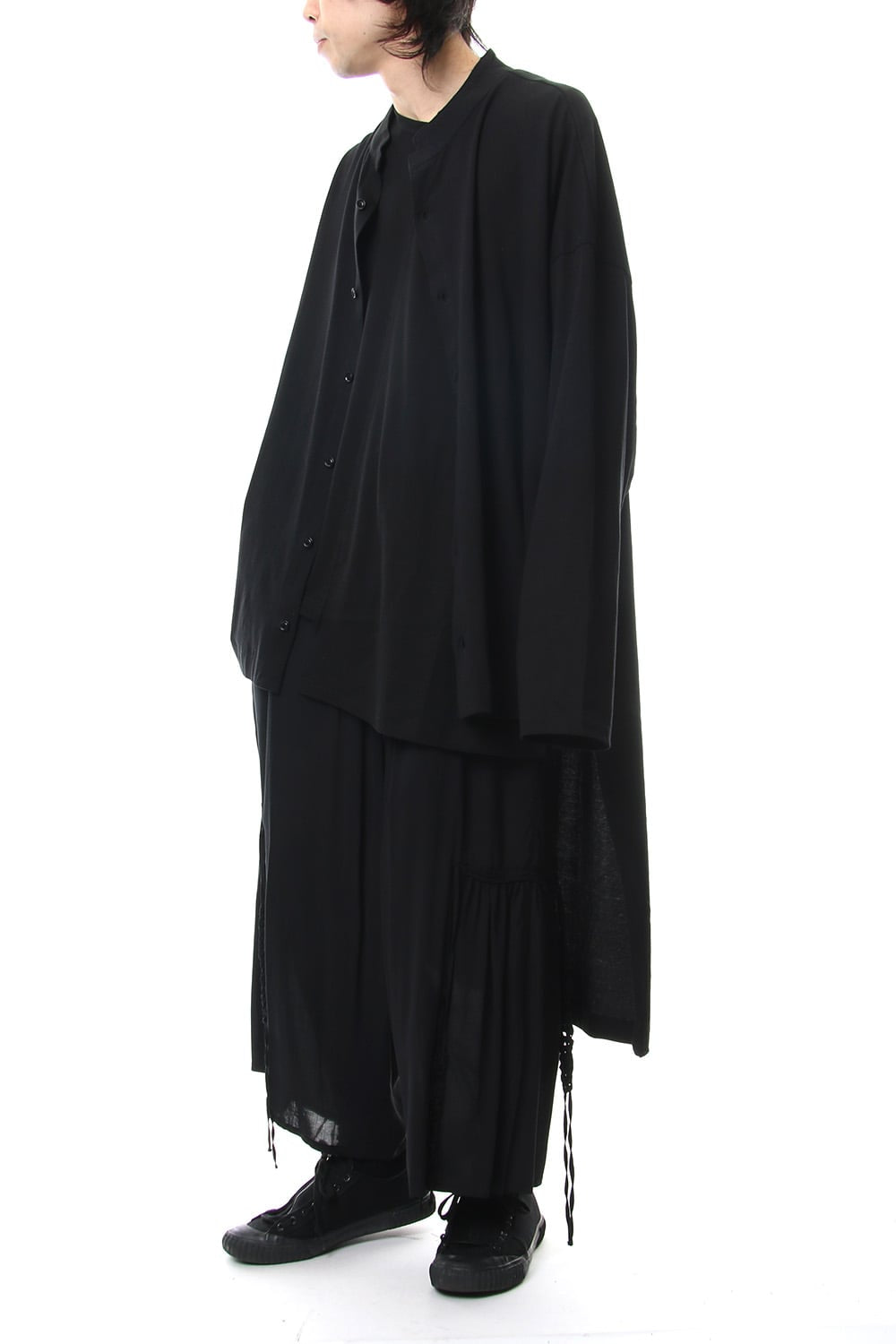 Message Stand Collar Cardigan