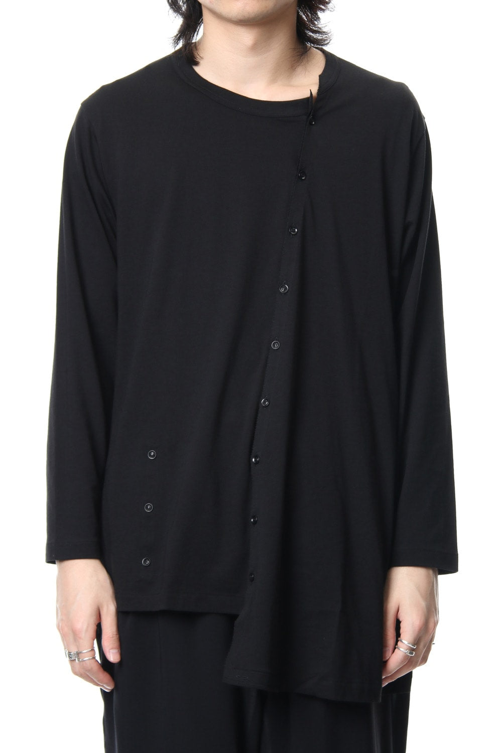Diagonal Switch Long Sleeve Tee