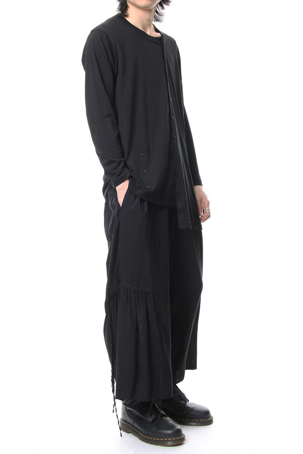 Diagonal Switch Long Sleeve Tee