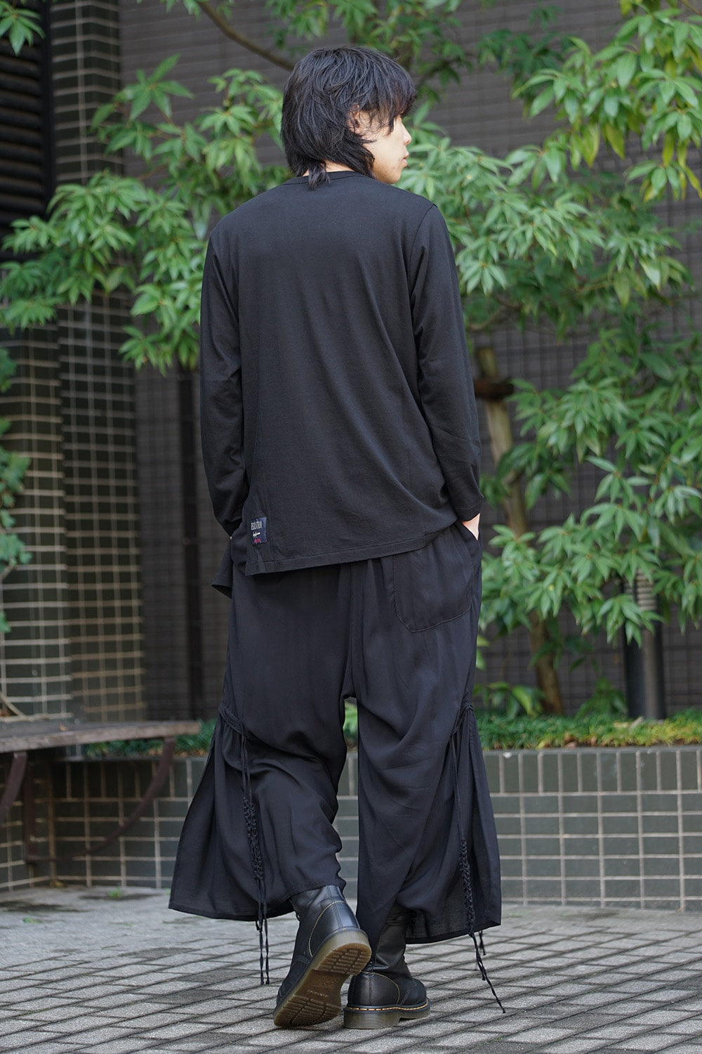 Diagonal Switch Long Sleeve Tee