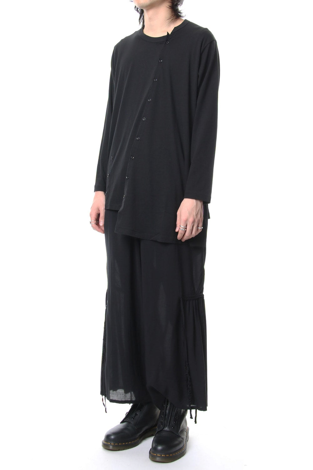 Diagonal Switch Long Sleeve Tee