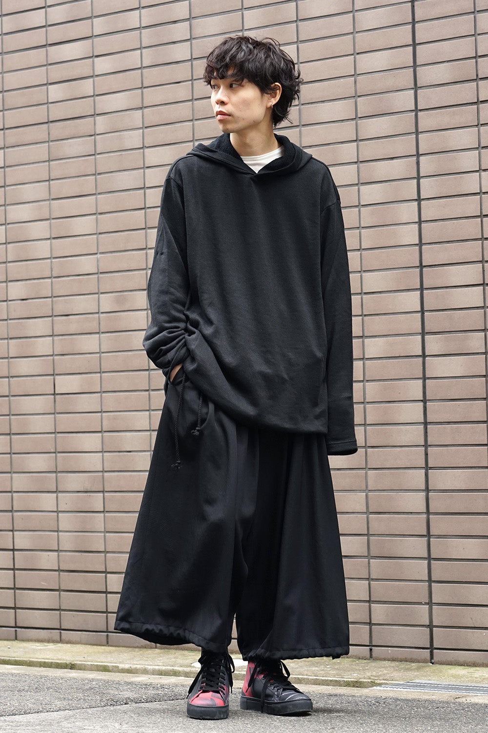 String Hem Hoodie