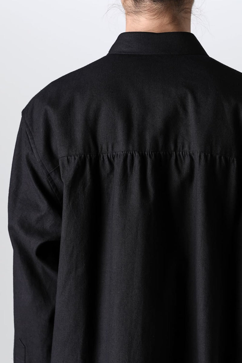 レフトサイドドレープブラウス