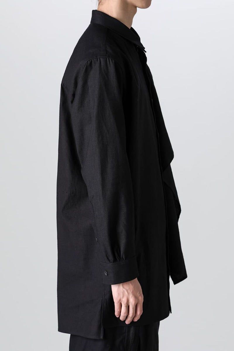 レフトサイドドレープブラウス