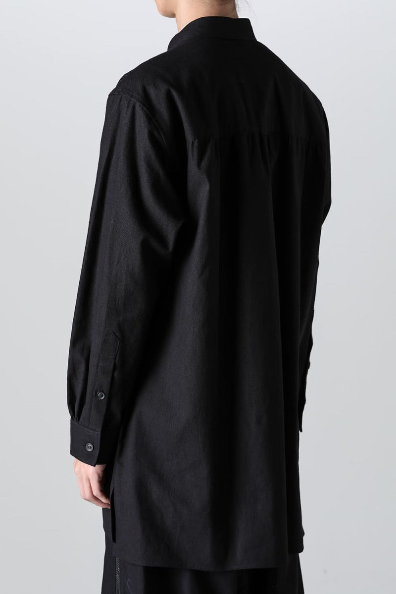 レフトサイドドレープブラウス