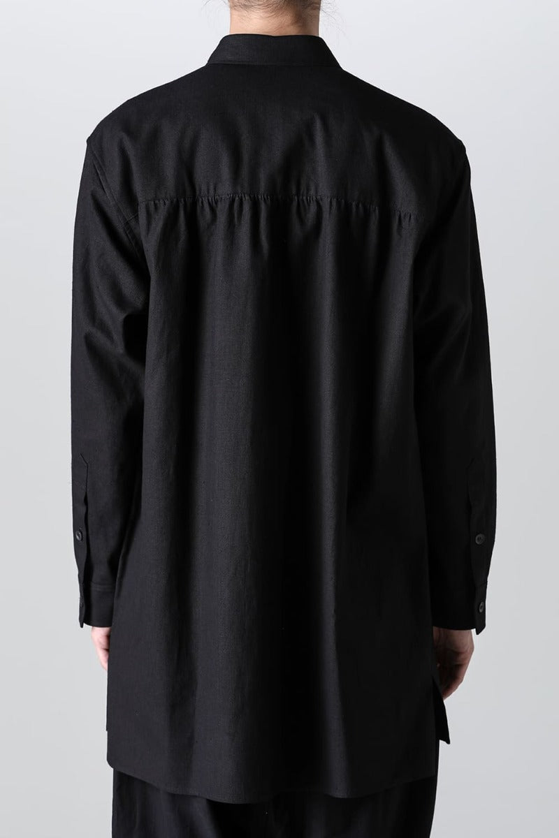 レフトサイドドレープブラウス