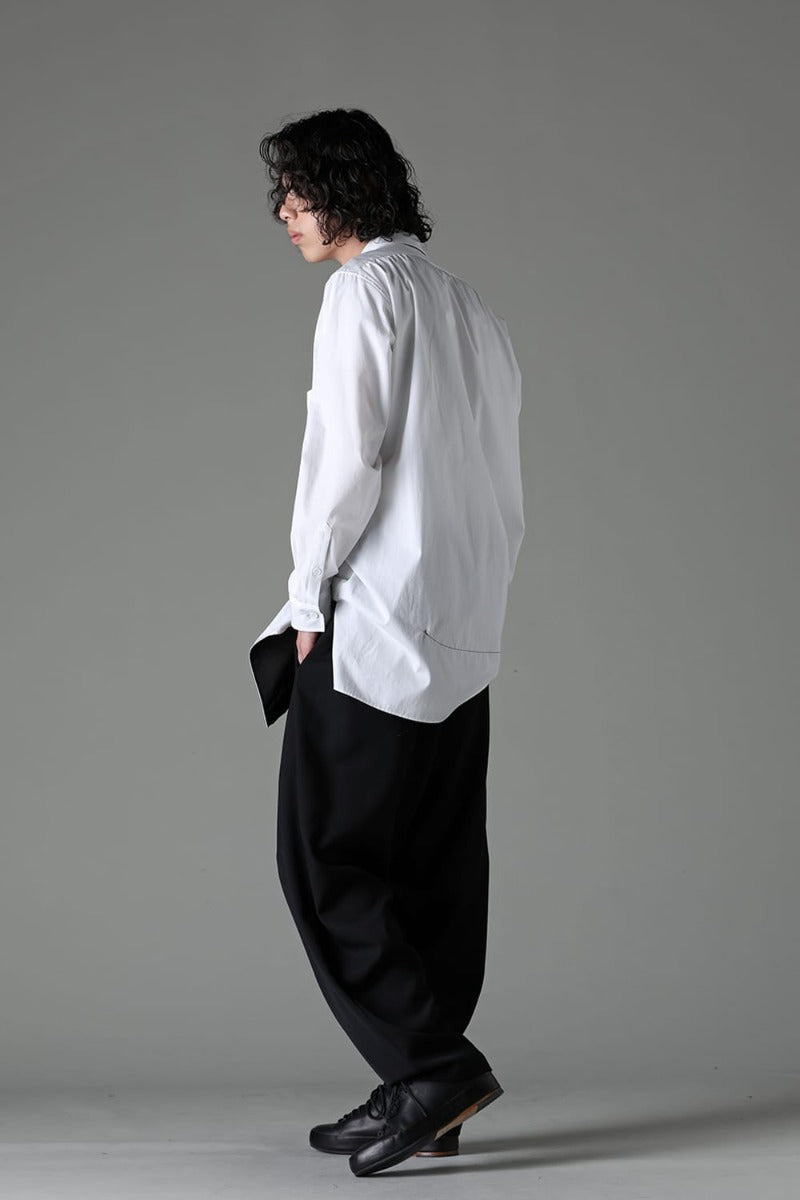 Black White Spare Colloar Blouse