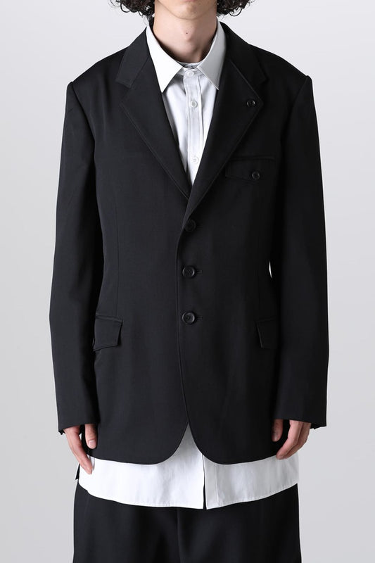 Left 2 Layered Lapel 3Button Jacket