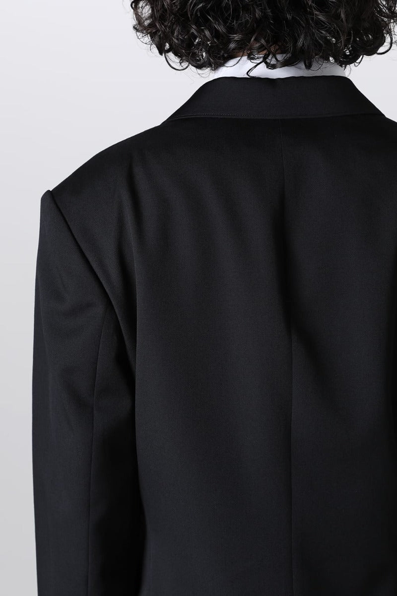 Left 2 Layered Lapel 3Button Jacket