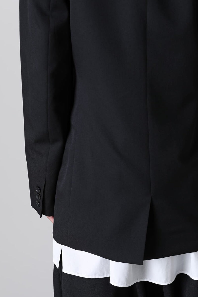 Left 2 Layered Lapel 3Button Jacket