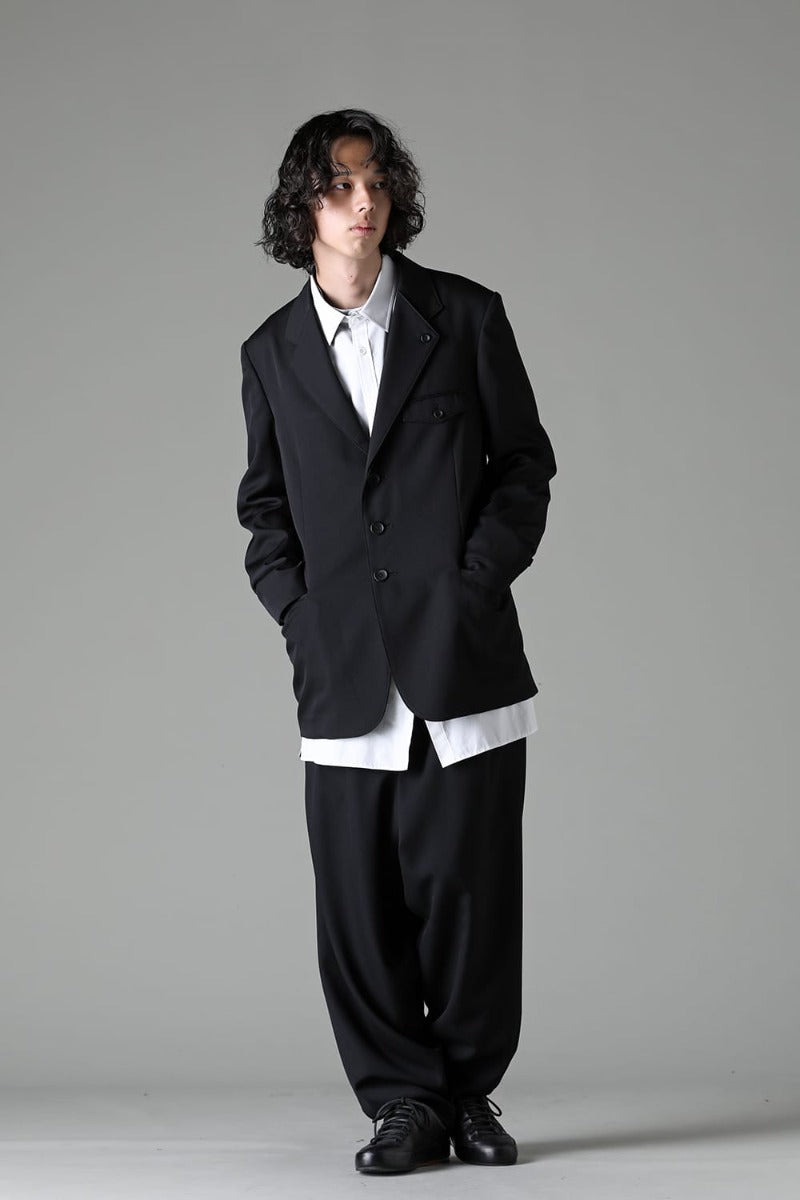 Left 2 Layered Lapel 3Button Jacket