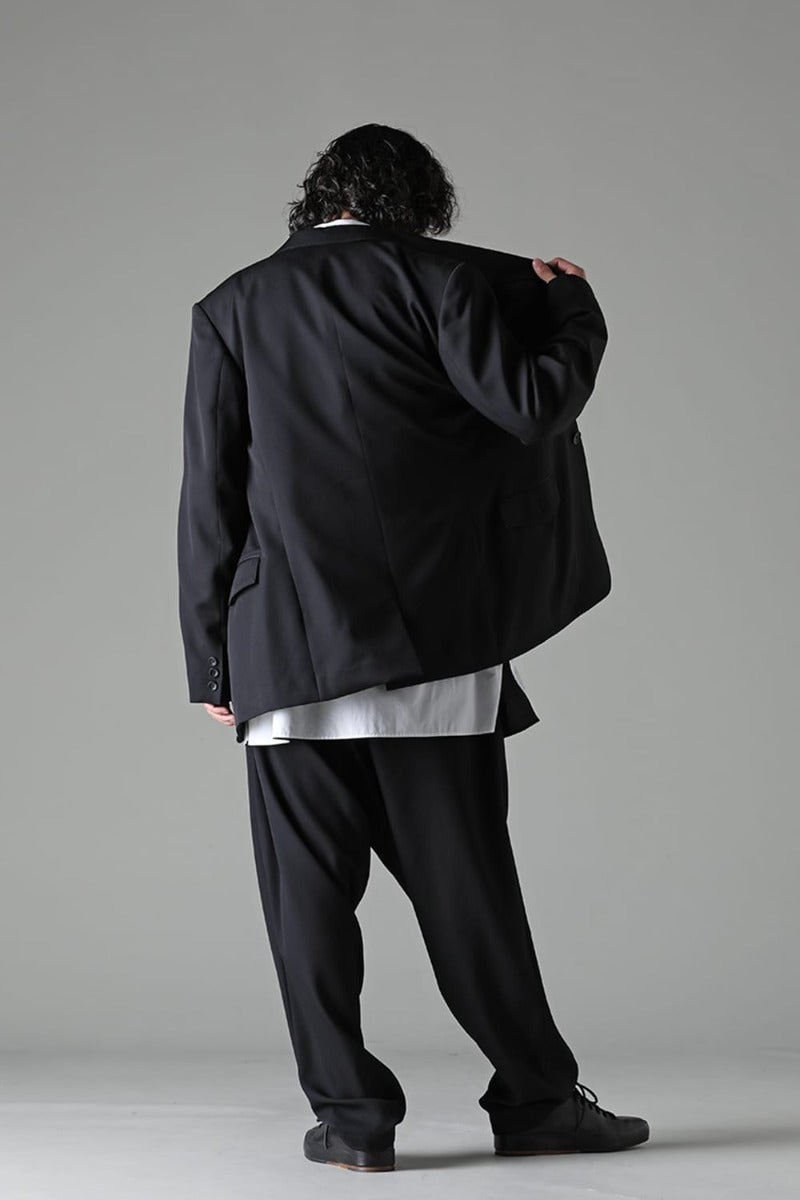 Left 2 Layered Lapel 3Button Jacket