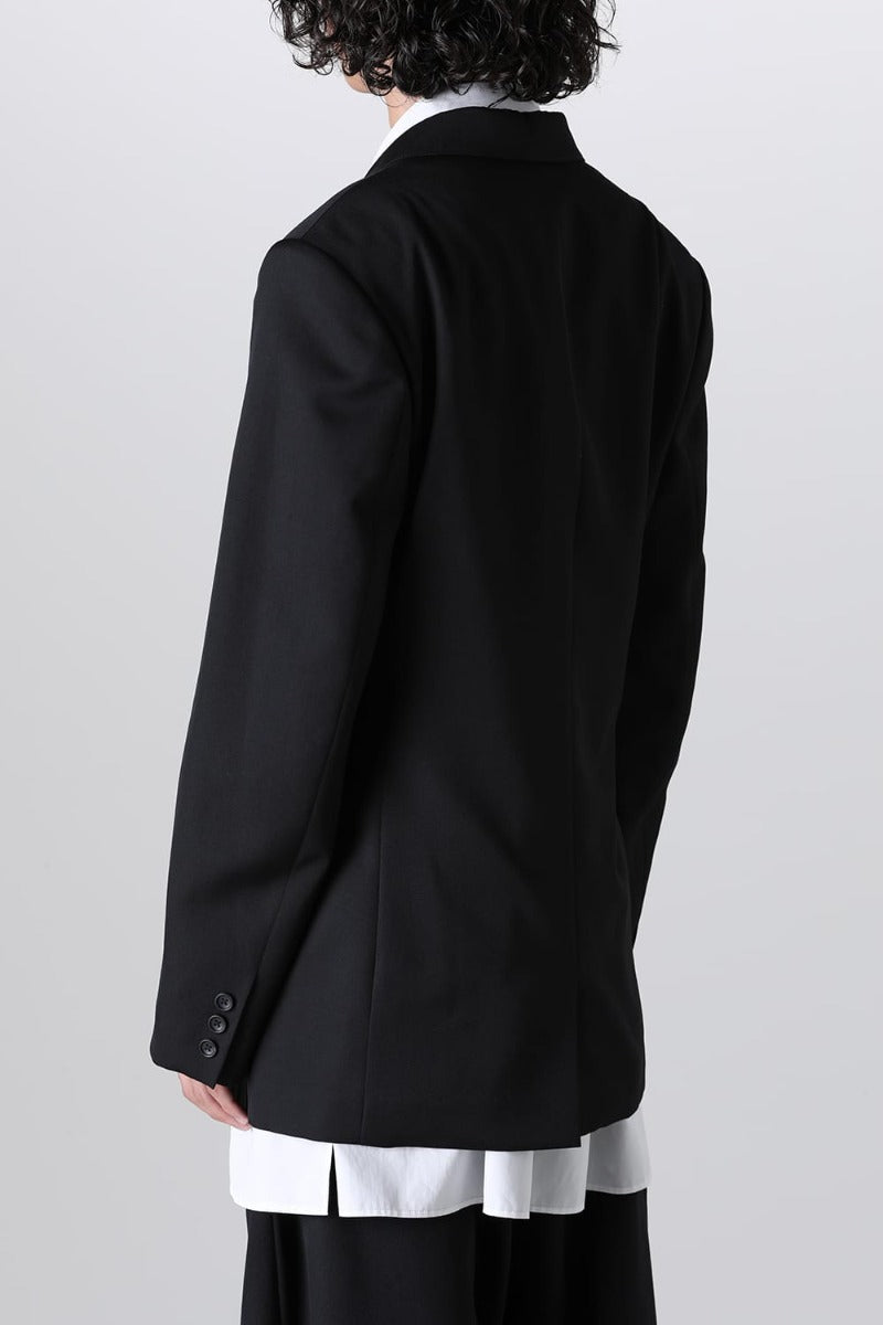 Left 2 Layered Lapel 3Button Jacket