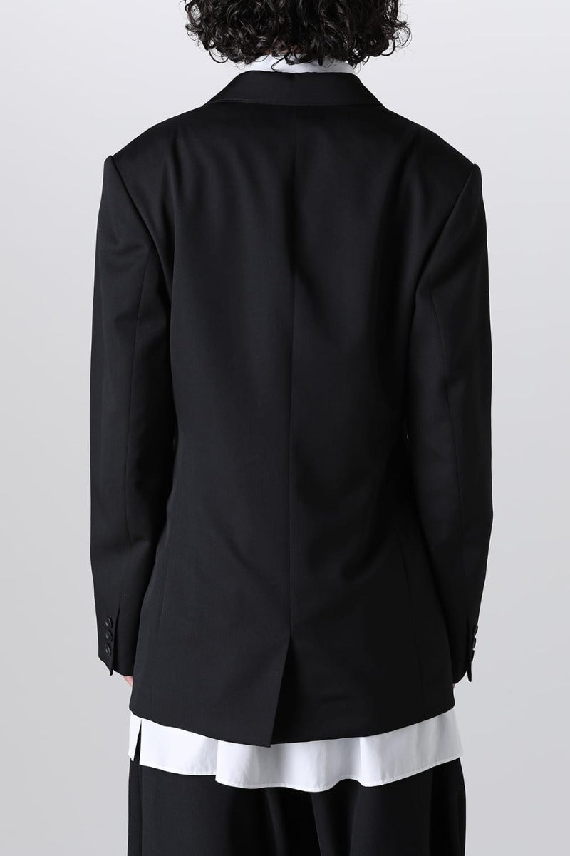 Left 2 Layered Lapel 3Button Jacket