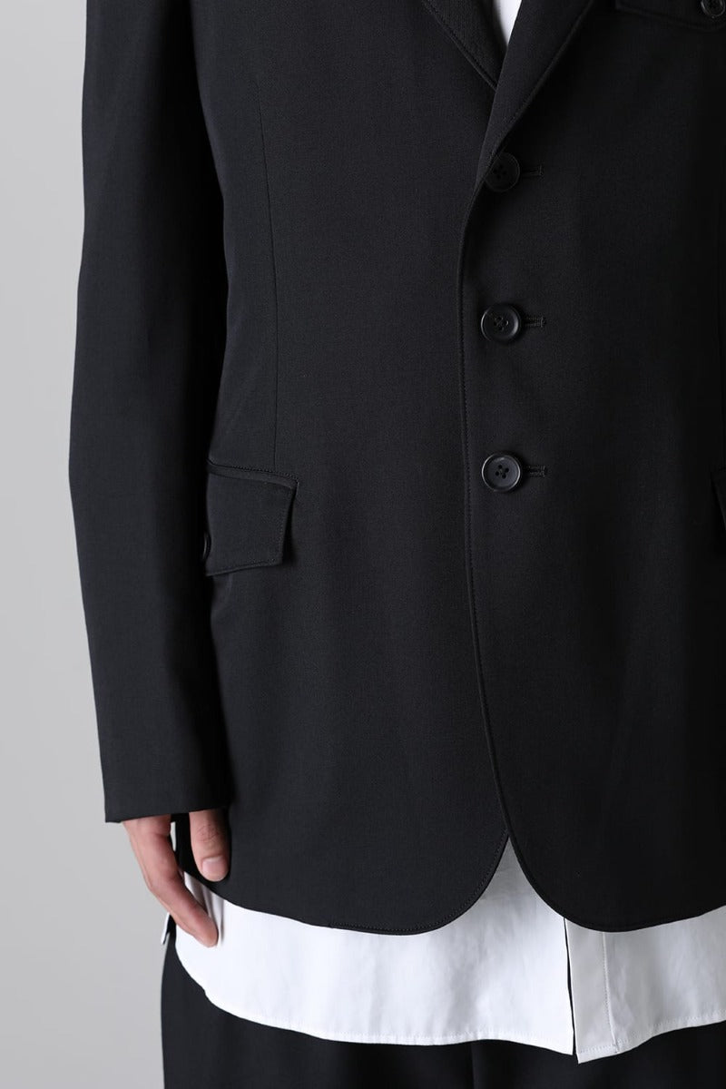 Left 2 Layered Lapel 3Button Jacket