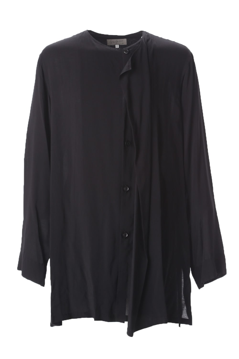 Rayon Spun Lawn Left Layered Collarless shirt