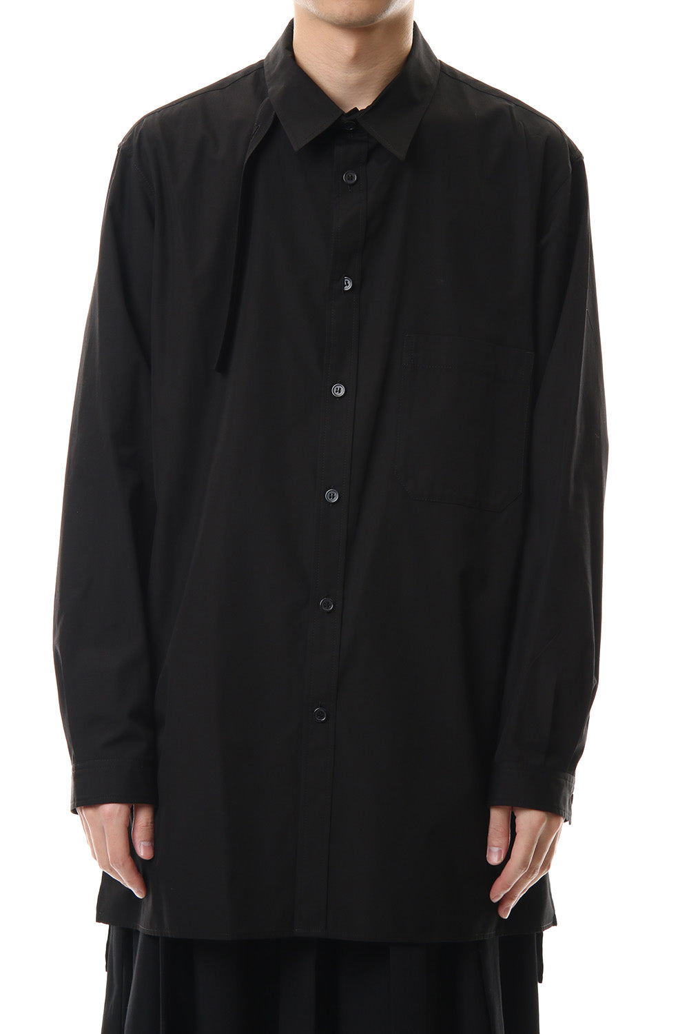 100/2 Broad Long tub shirt Black