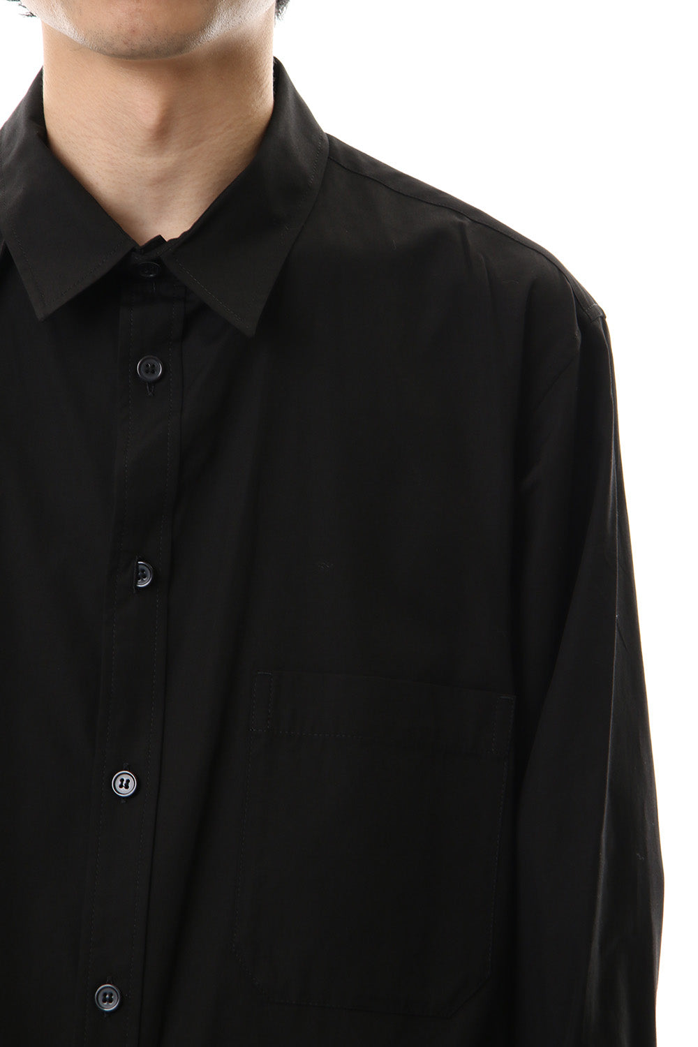 100/2 Broad Long tub shirt Black