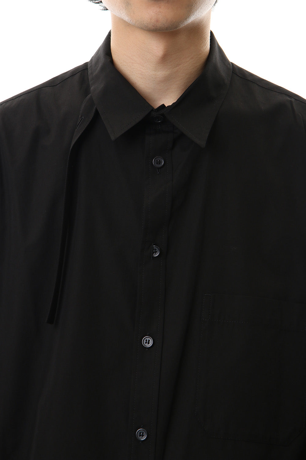 100/2 Broad Long tub shirt Black