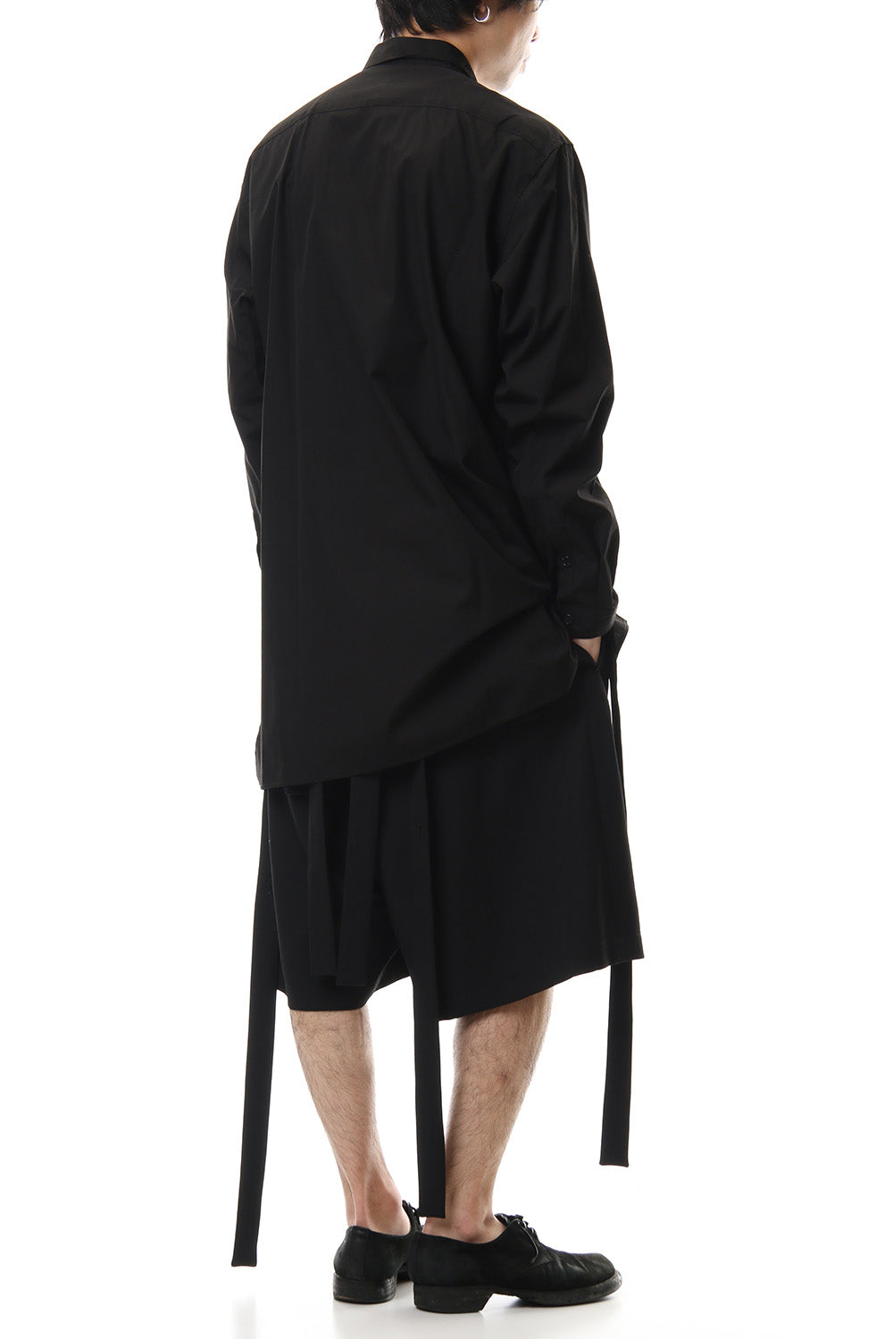 100/2 Broad Long tub shirt Black