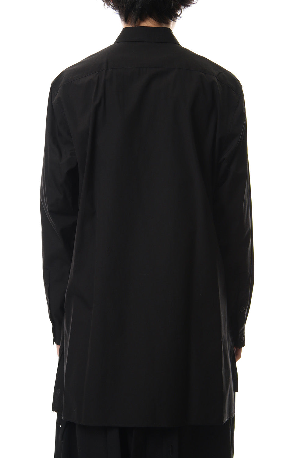 100/2 Broad Long tub shirt Black