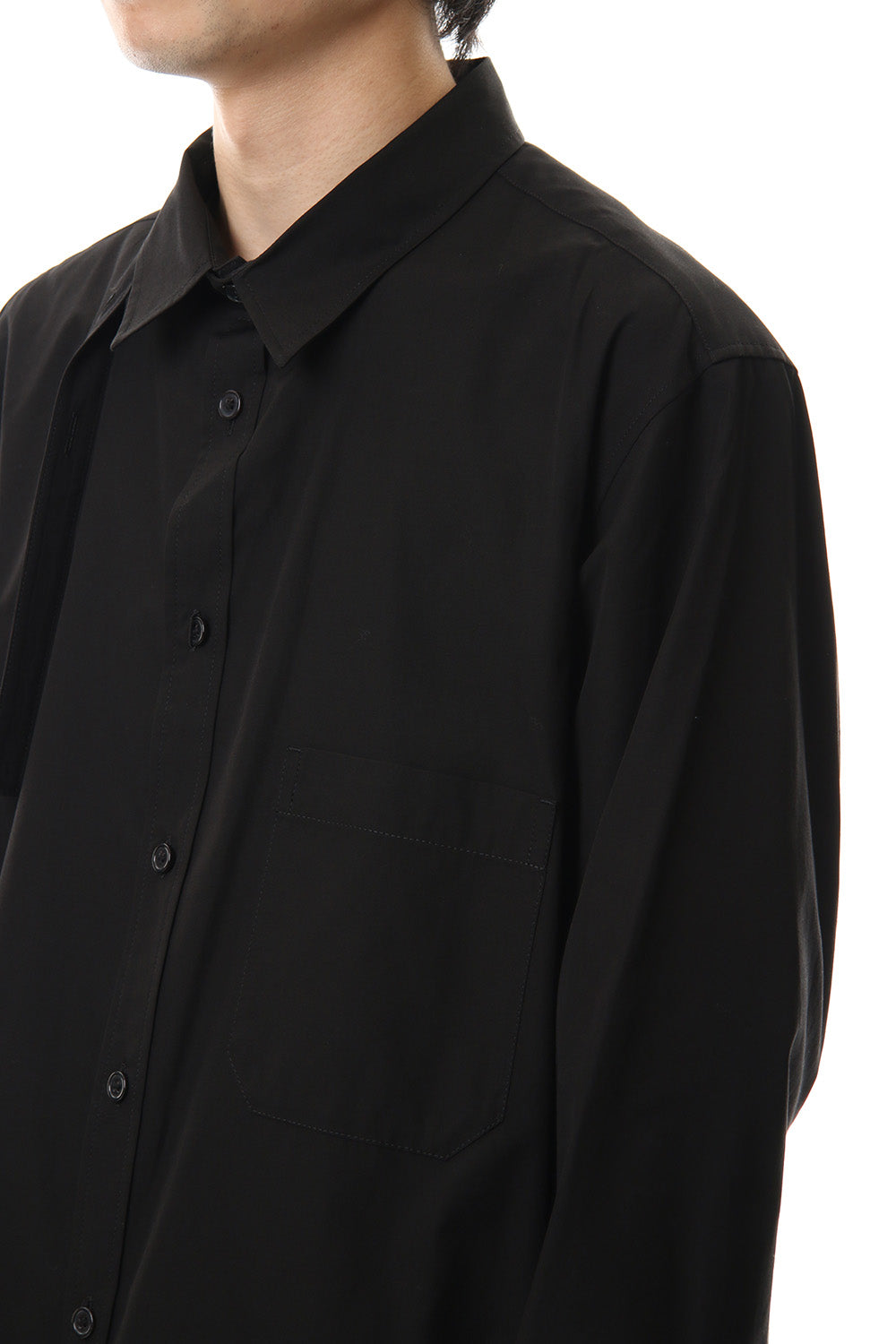 100/2 Broad Long tub shirt Black