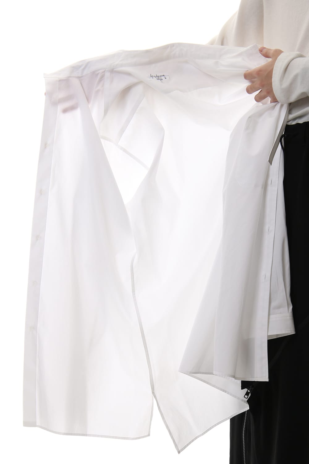 100/2 Broad Long tub shirt White