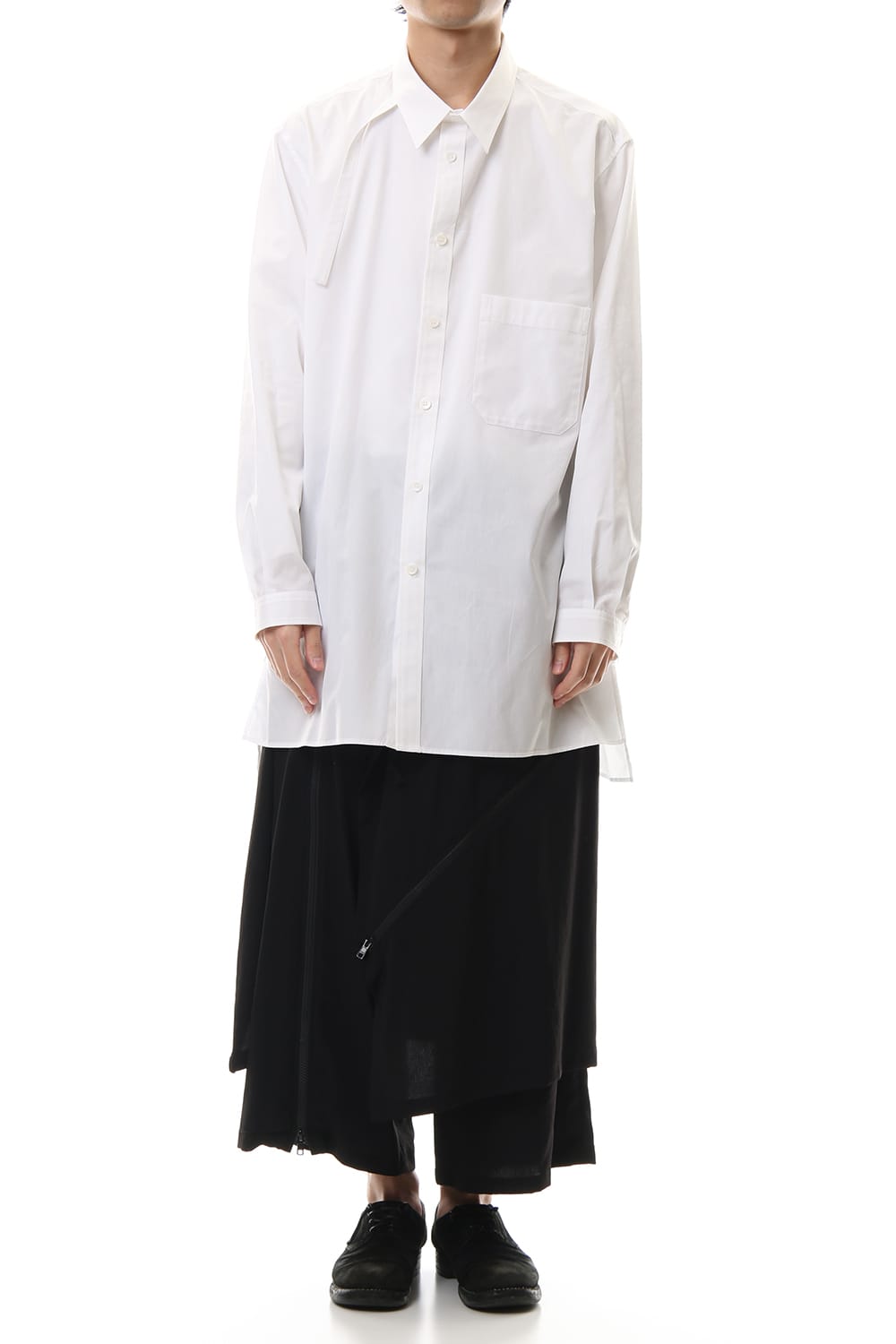 100/2 Broad Long tub shirt White