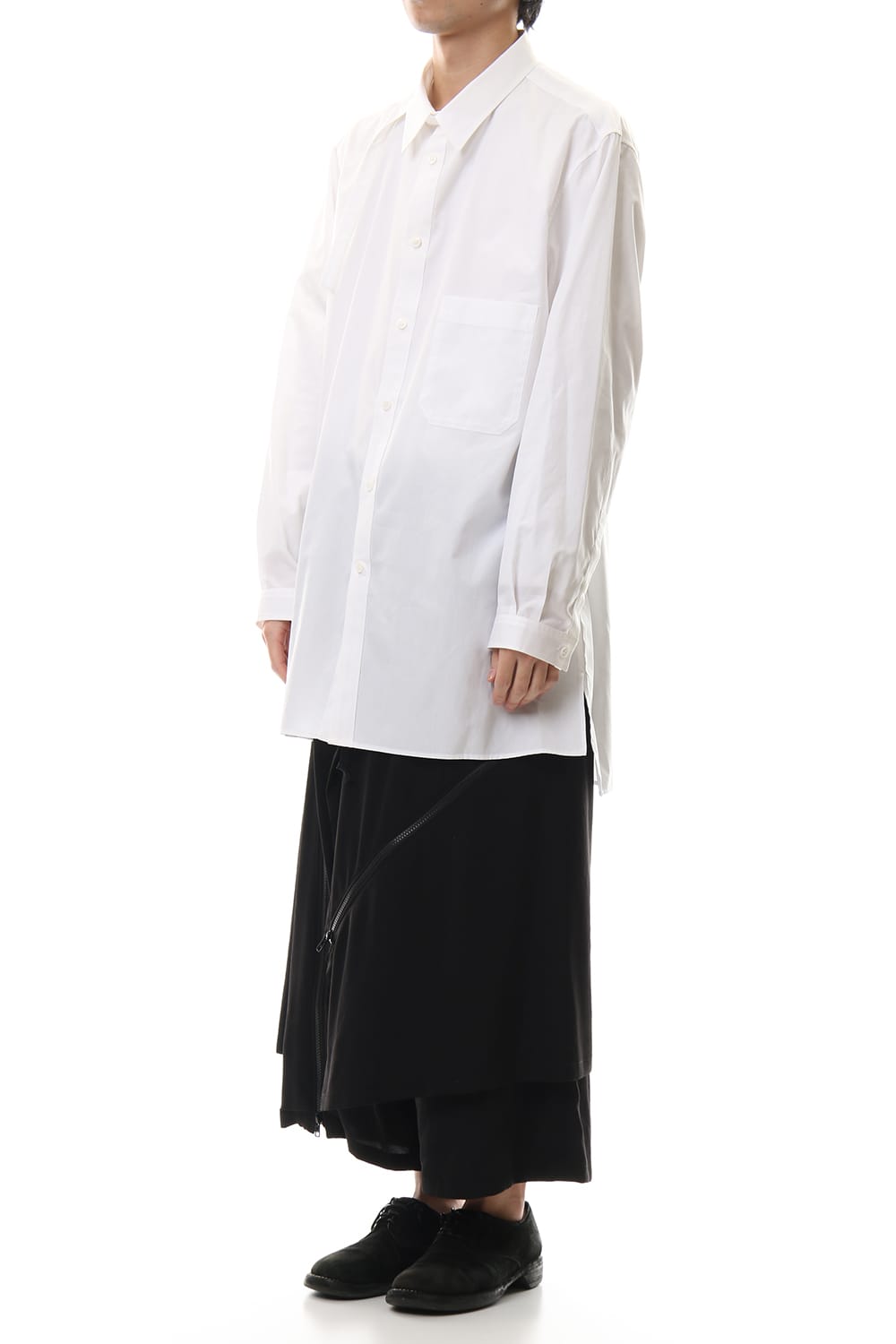 100/2 Broad Long tub shirt White