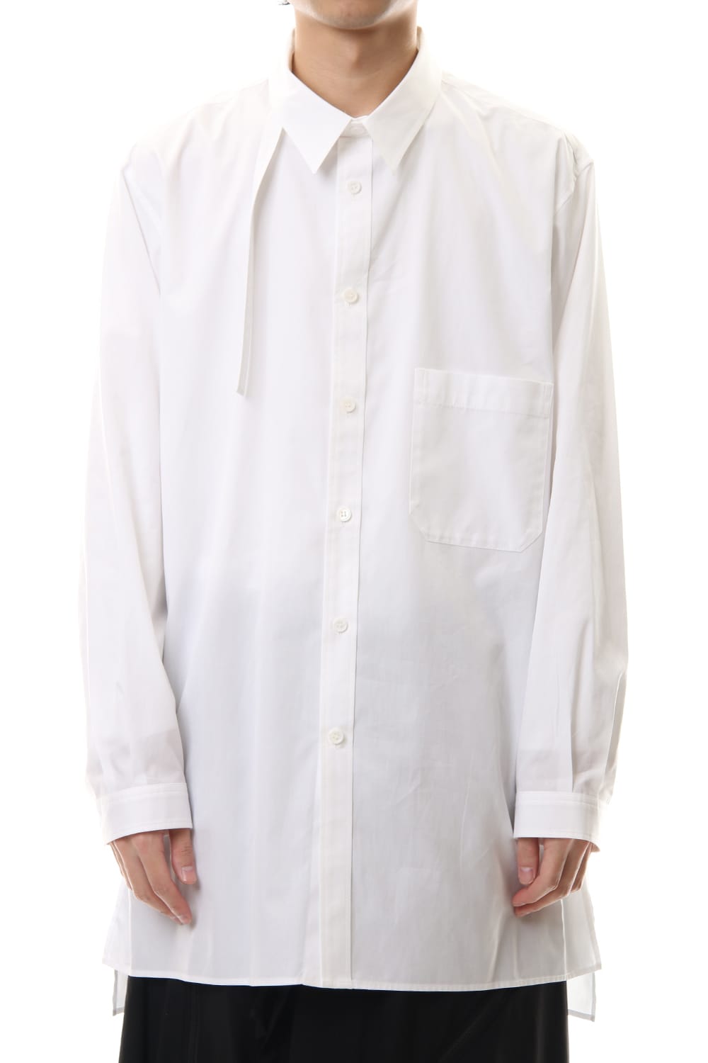 100/2 Broad Long tub shirt White