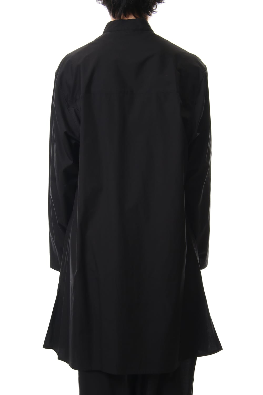 100/2 Broad Long China shirt Black