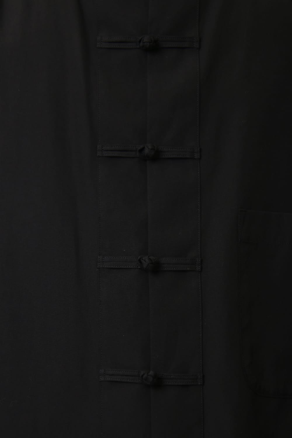 100/2 Broad Long China shirt Black