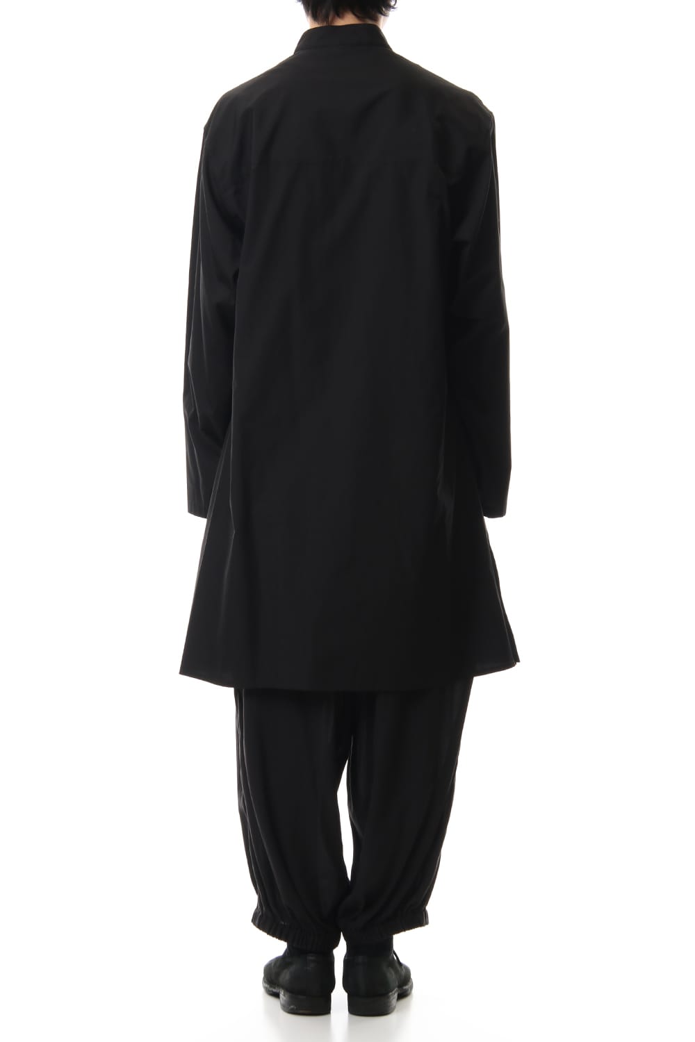 100/2 Broad Long China shirt Black