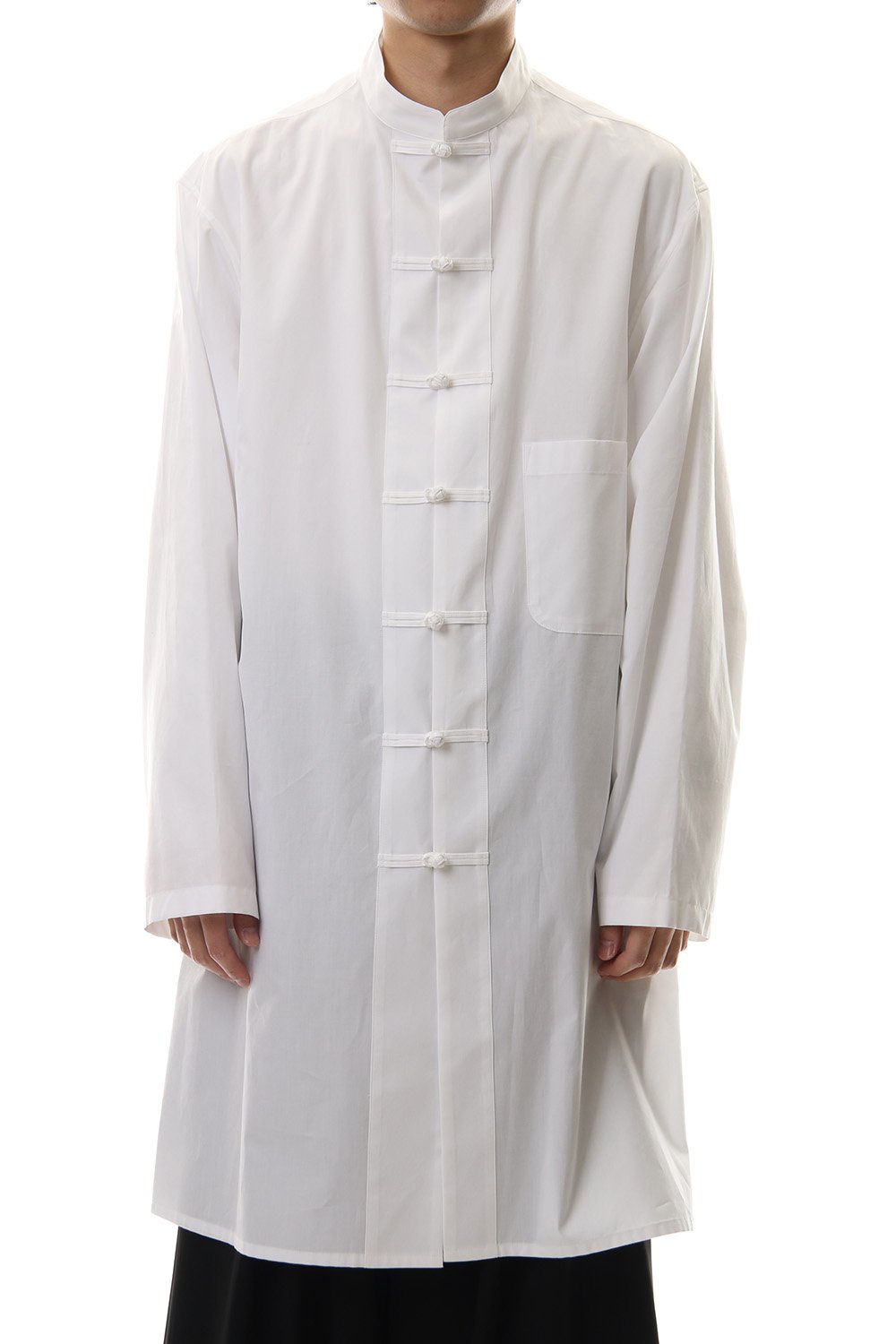 100/2 Broad Long China shirt White