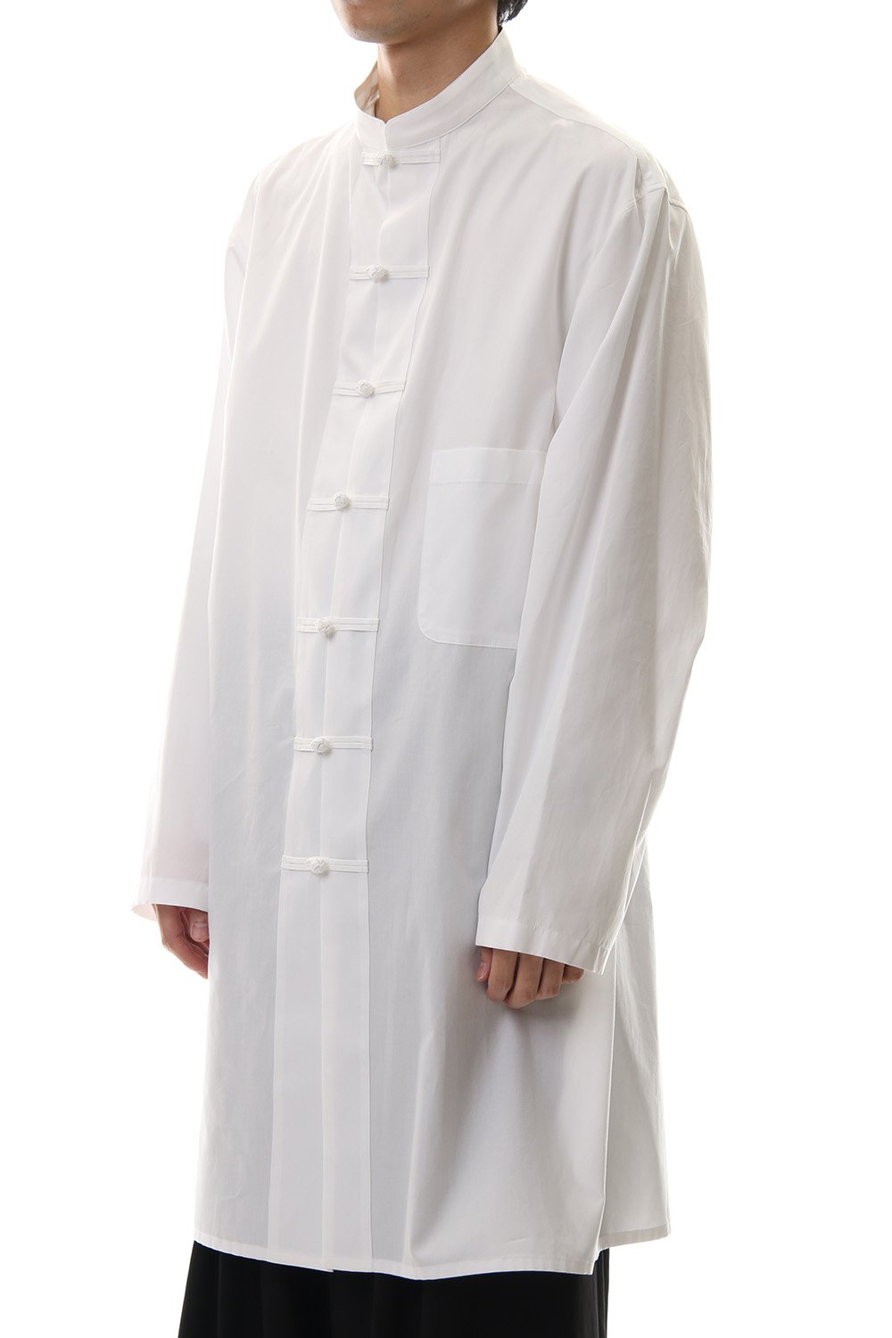 100/2 Broad Long China shirt White