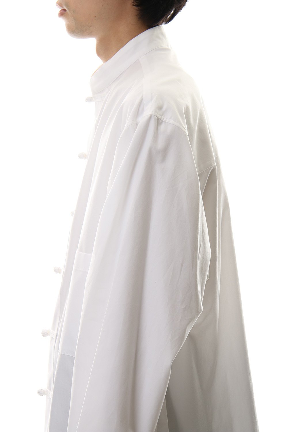 100/2 Broad Long China shirt White