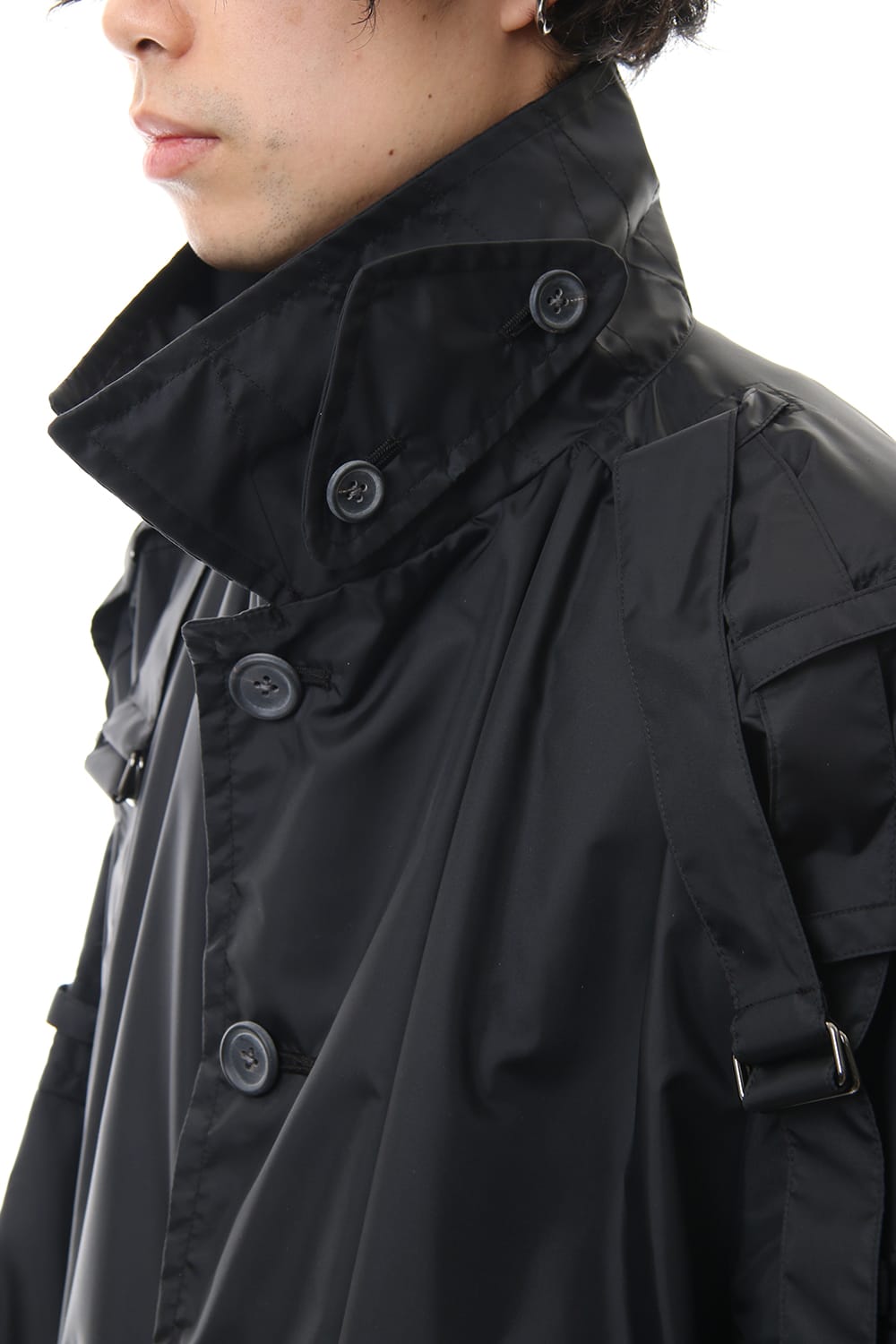 Nylon Taffeta Big Trench coat