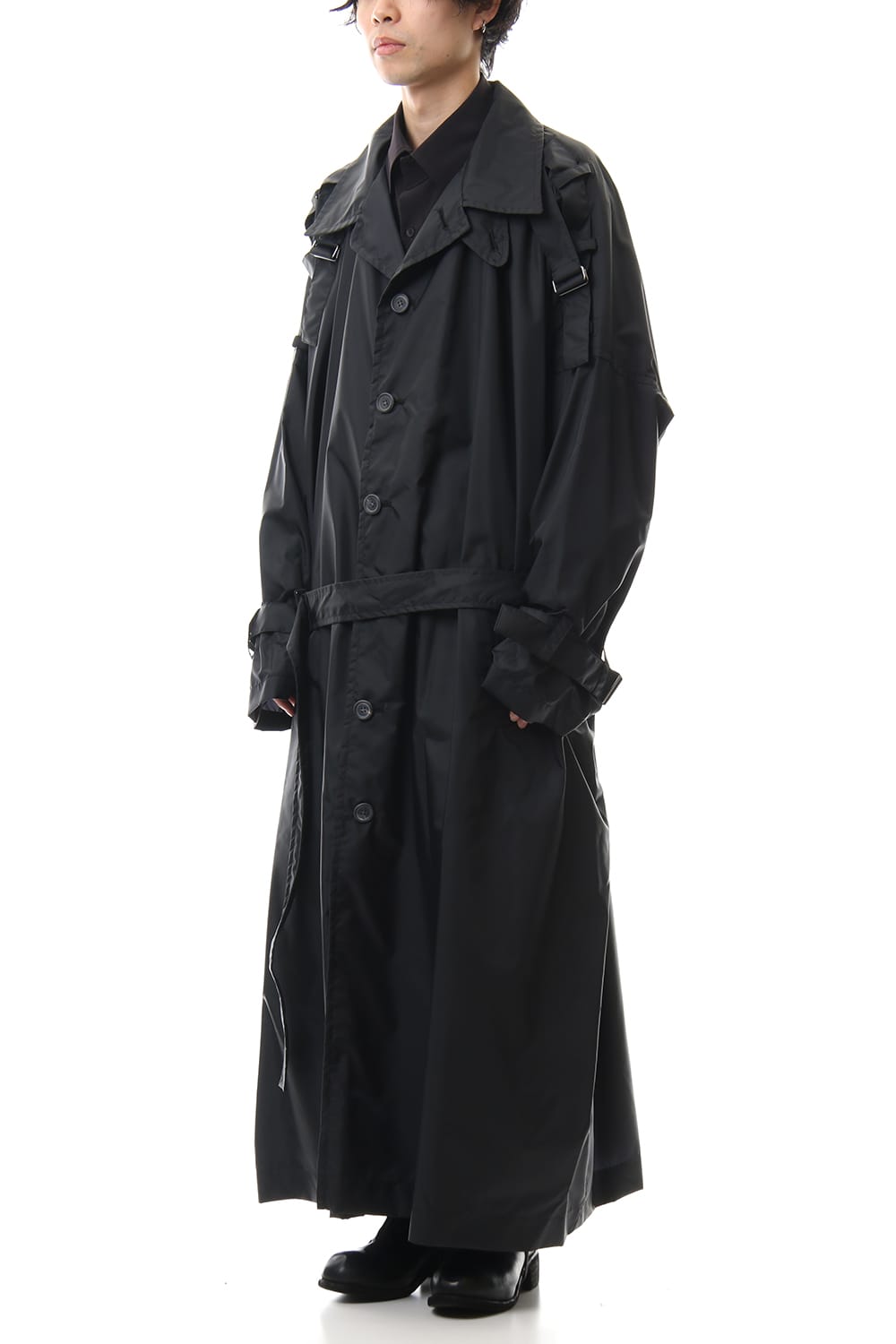 Nylon Taffeta Big Trench coat