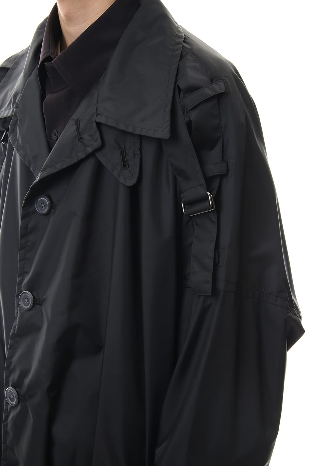 Nylon Taffeta Big Trench coat