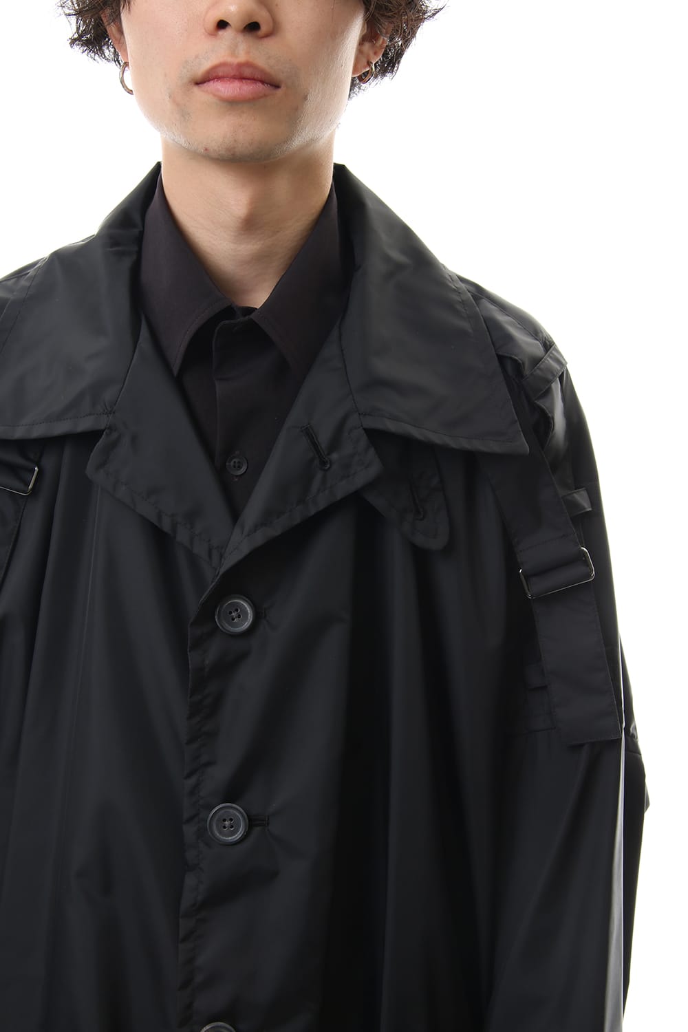 Nylon Taffeta Big Trench coat