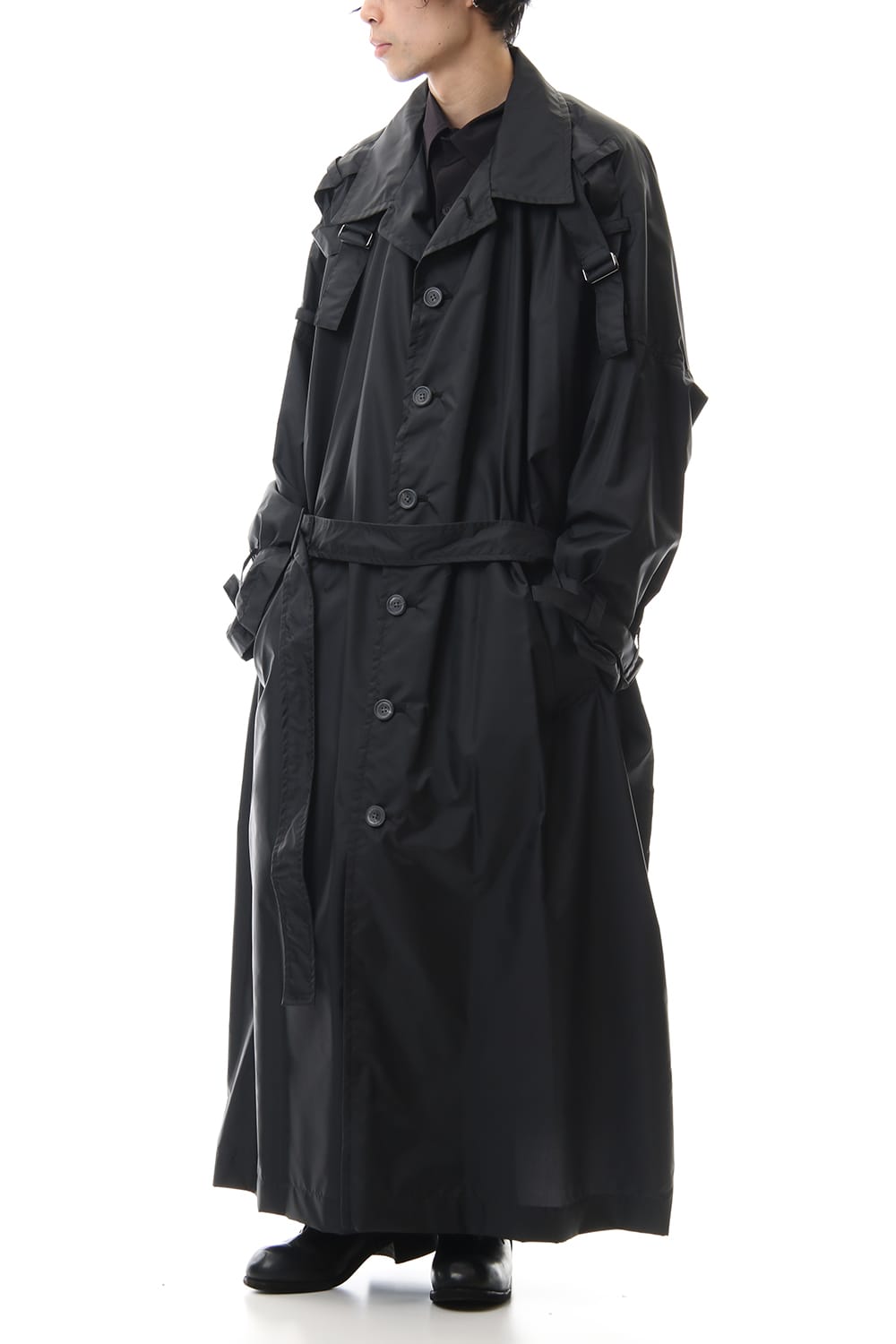 Nylon Taffeta Big Trench coat