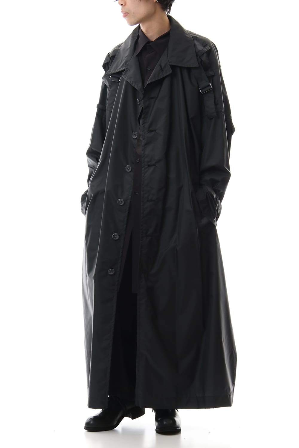 Nylon Taffeta Big Trench coat