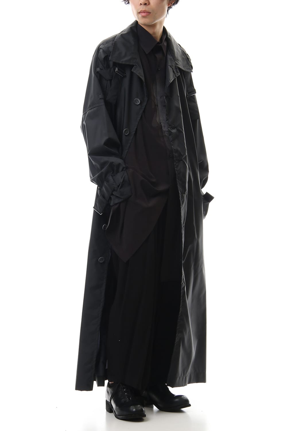 Nylon Taffeta Big Trench coat