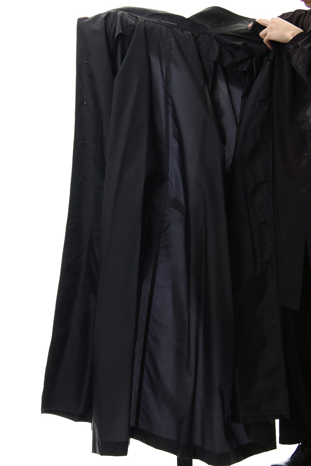 Nylon Taffeta Big Trench coat