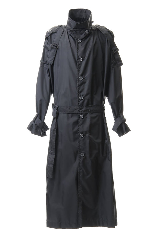 Nylon Taffeta Big Trench coat
