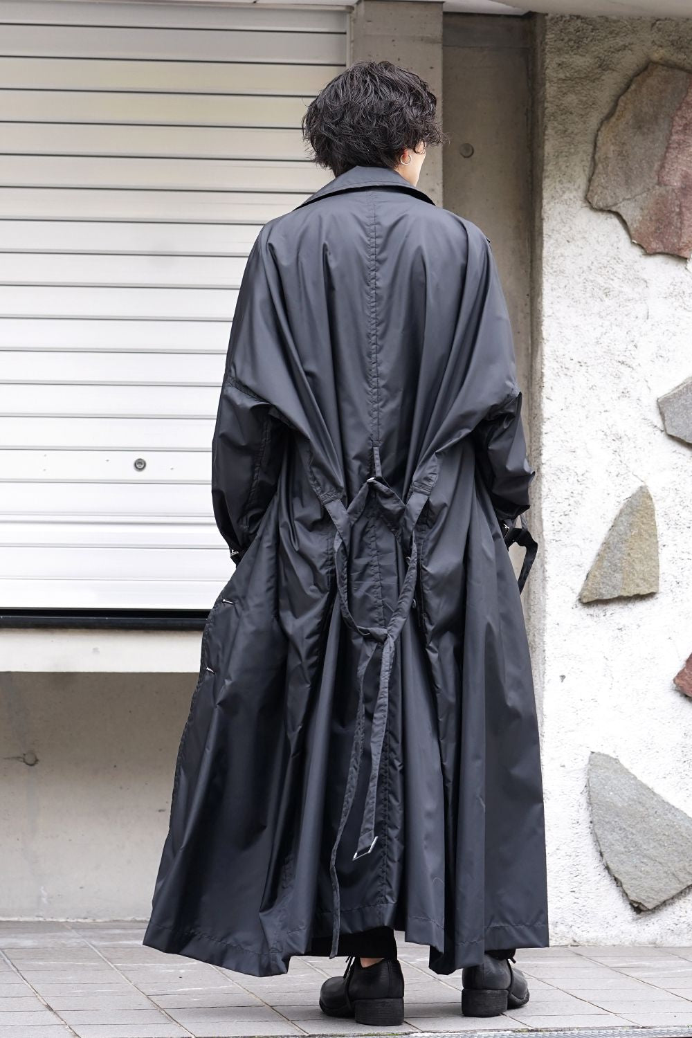 Nylon Taffeta Big Trench coat