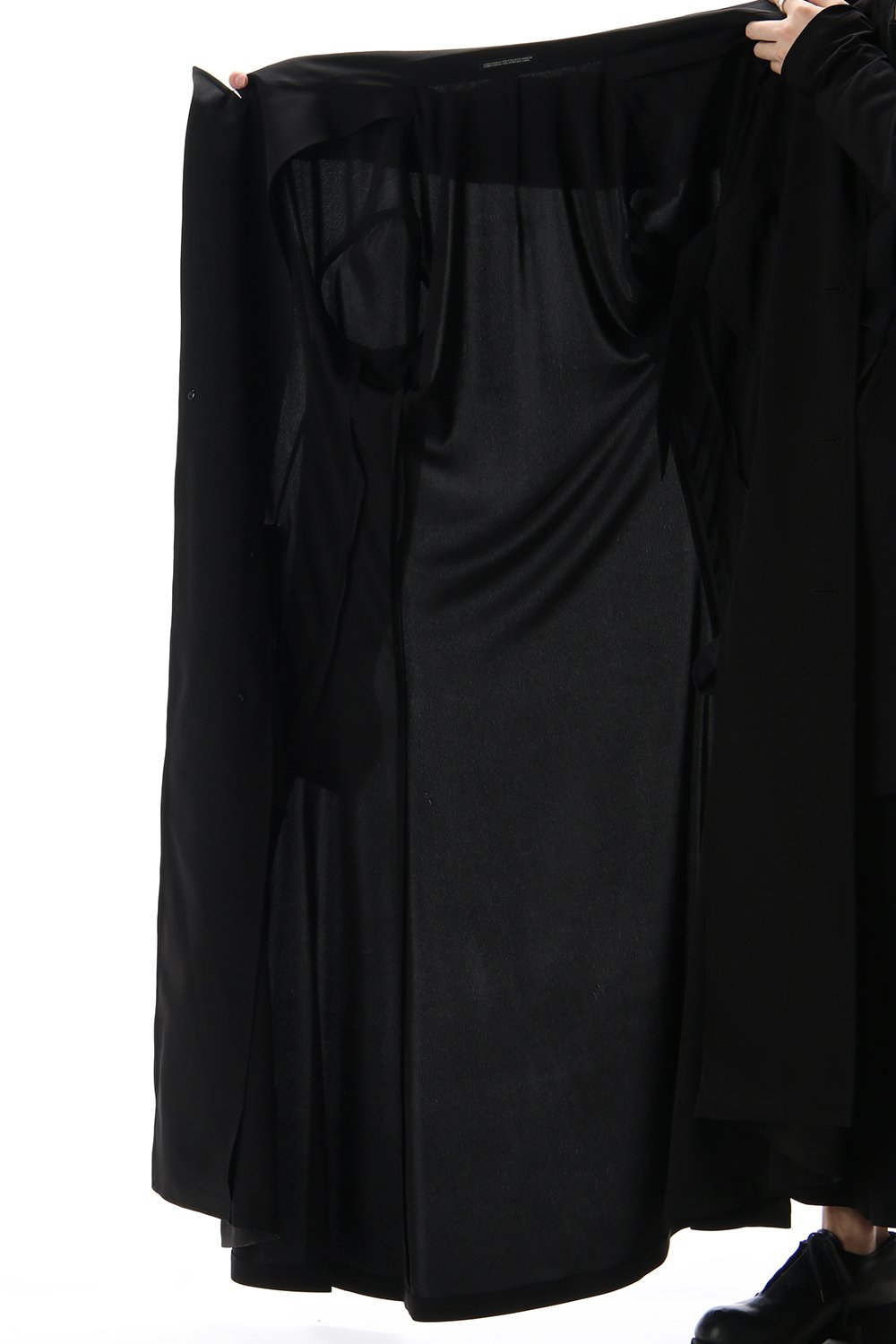 TA/Tuxedo Peaked Long dress