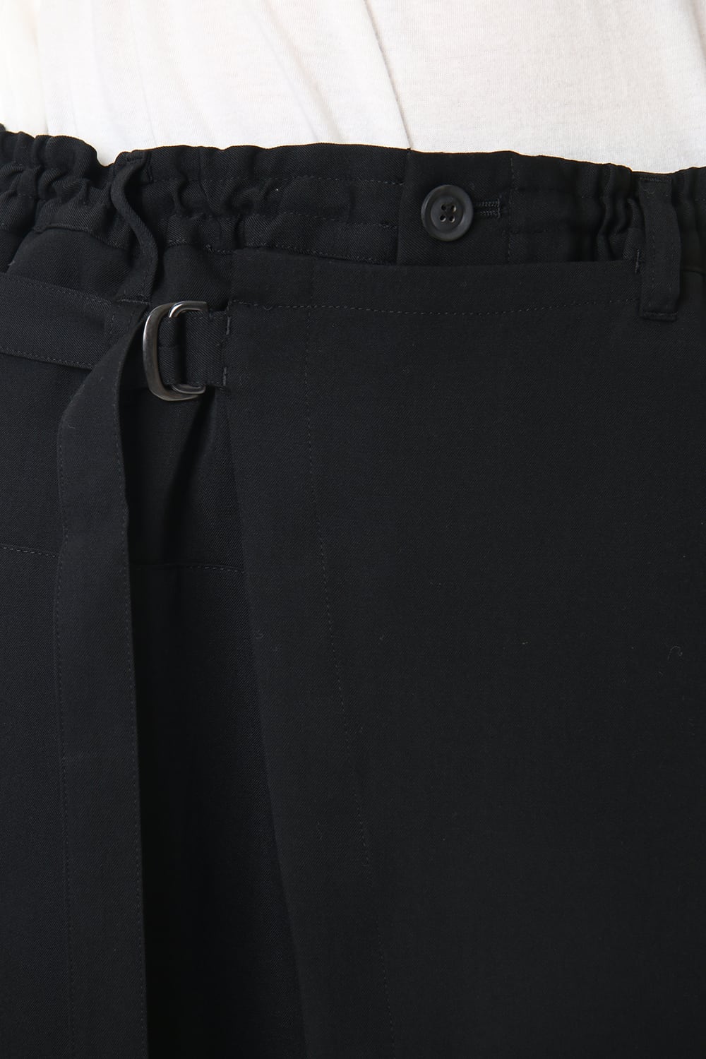 Wool Gabardine Regular Wrapped pants