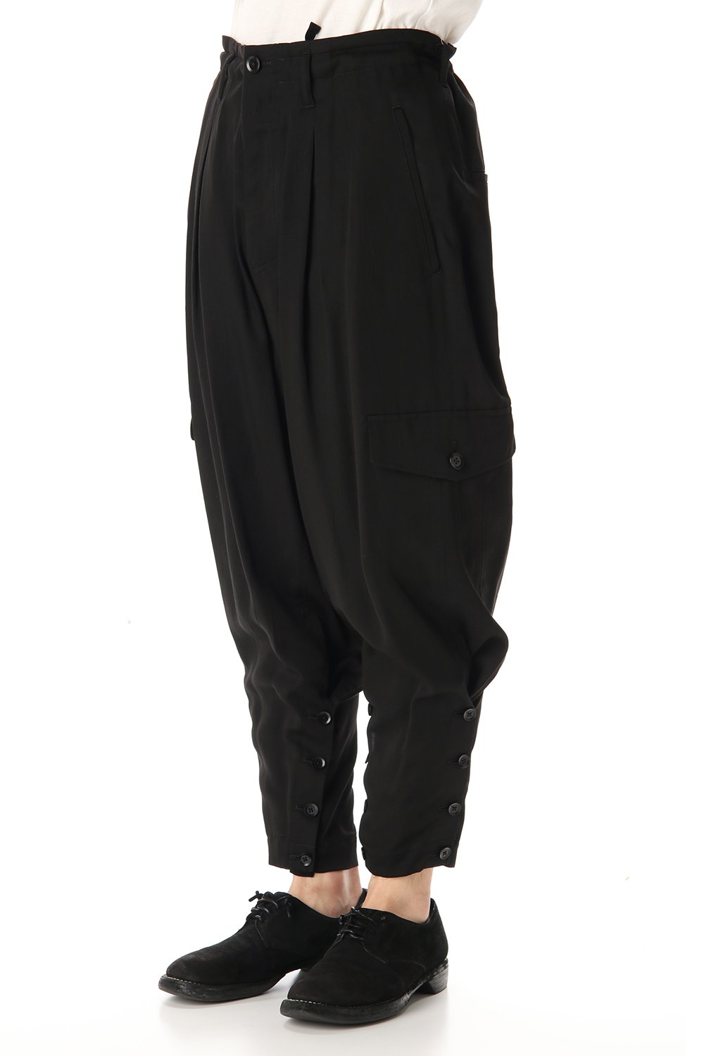 Cupro twill Adjusted pants