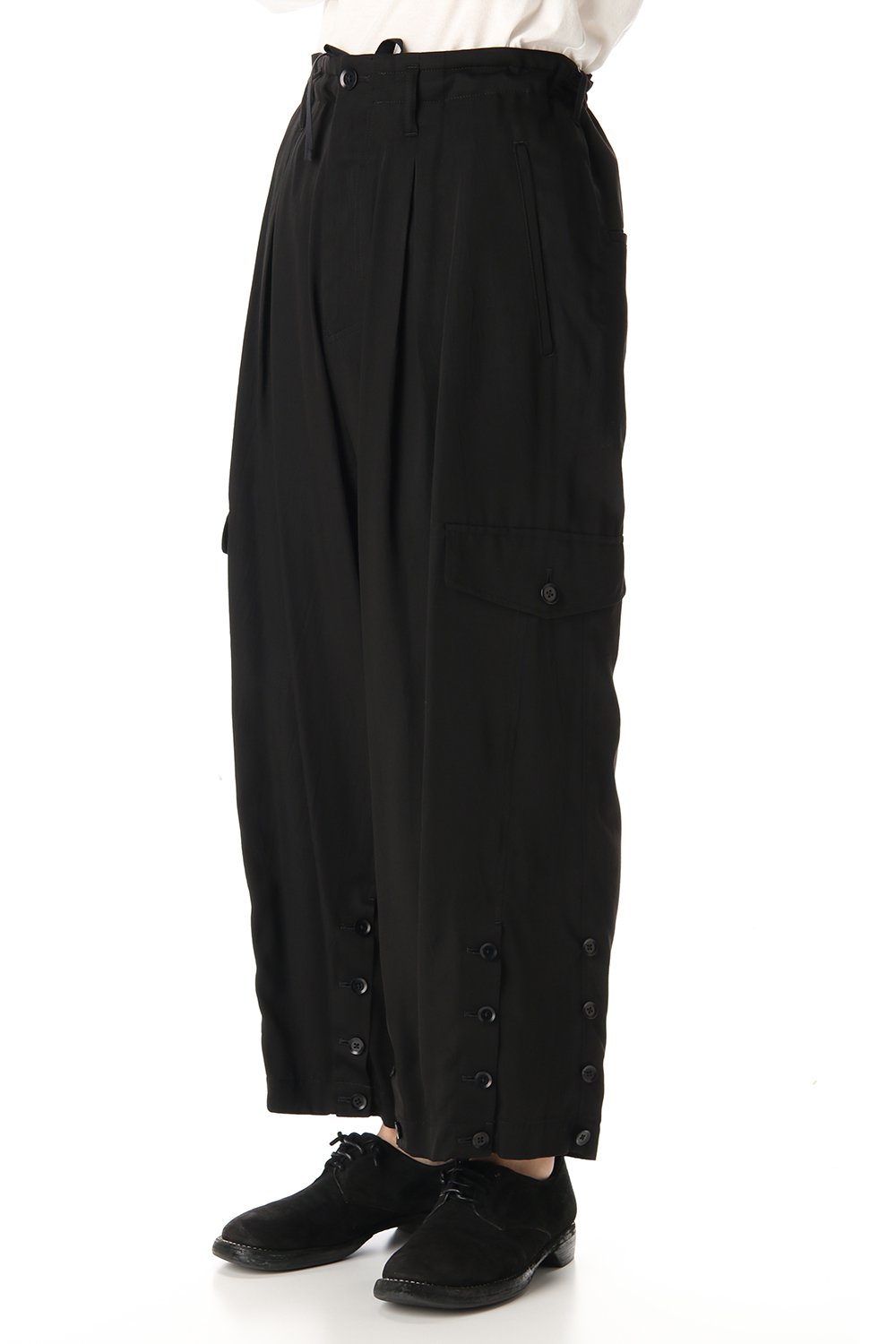 Cupro twill Adjusted pants